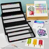 CHROMATEK 108 Watercolor Pens Set with 15 Page Pad and Tutorial Series view 2
