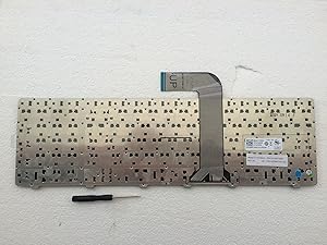 New Laptop Replacement Keyboard for DELL Inspiron 17 17R N7110 5720 7720 / XPS 17 L701X L702X 454RX 0454RX / Vostro 3750 Series US 0454RX 08XN0P 09GTY3 0454RX 08XN0P 09GTY3 NSK-DZ0SQ Black Frame N7110