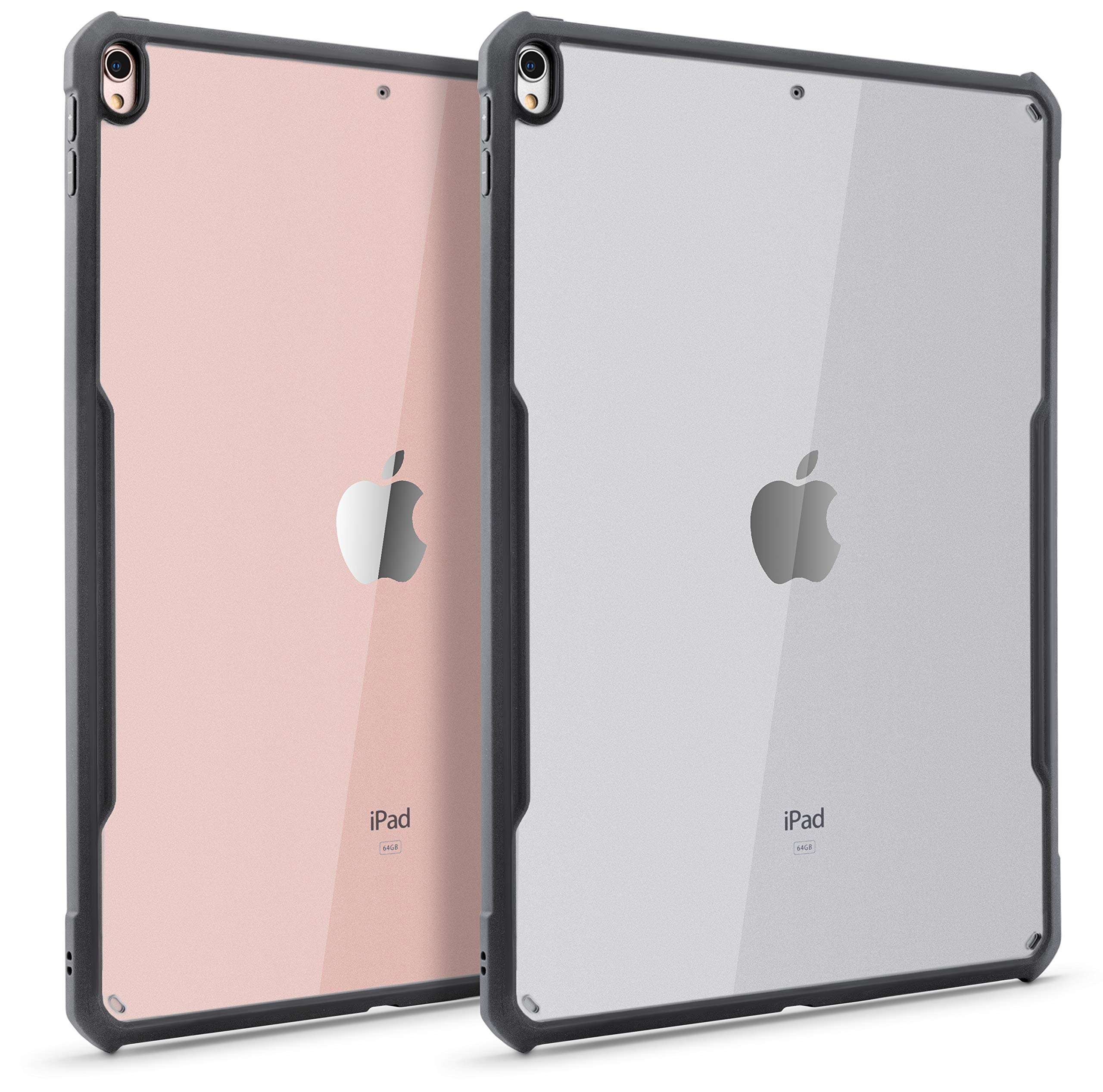 Photo 1 of TineeOwl iPad Pro/Air 3 (10.5-inch) Ultra Slim Clear Case, Flexible TPU Bumper, Absorbs Shock, Thin, Lightweight (Black)