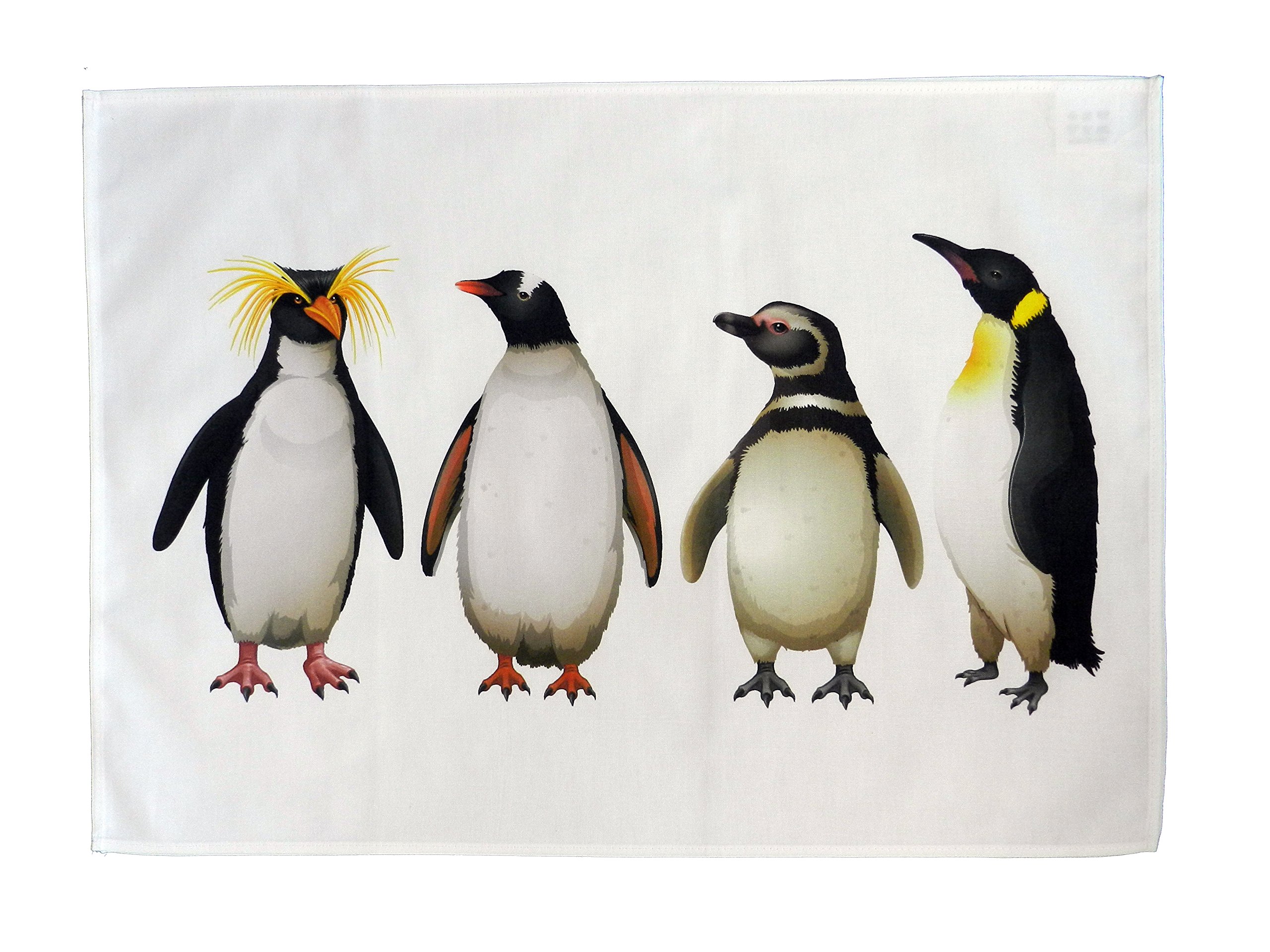 Half a Donkey Group of Penguin Friends Quality Cotton Tea Towel