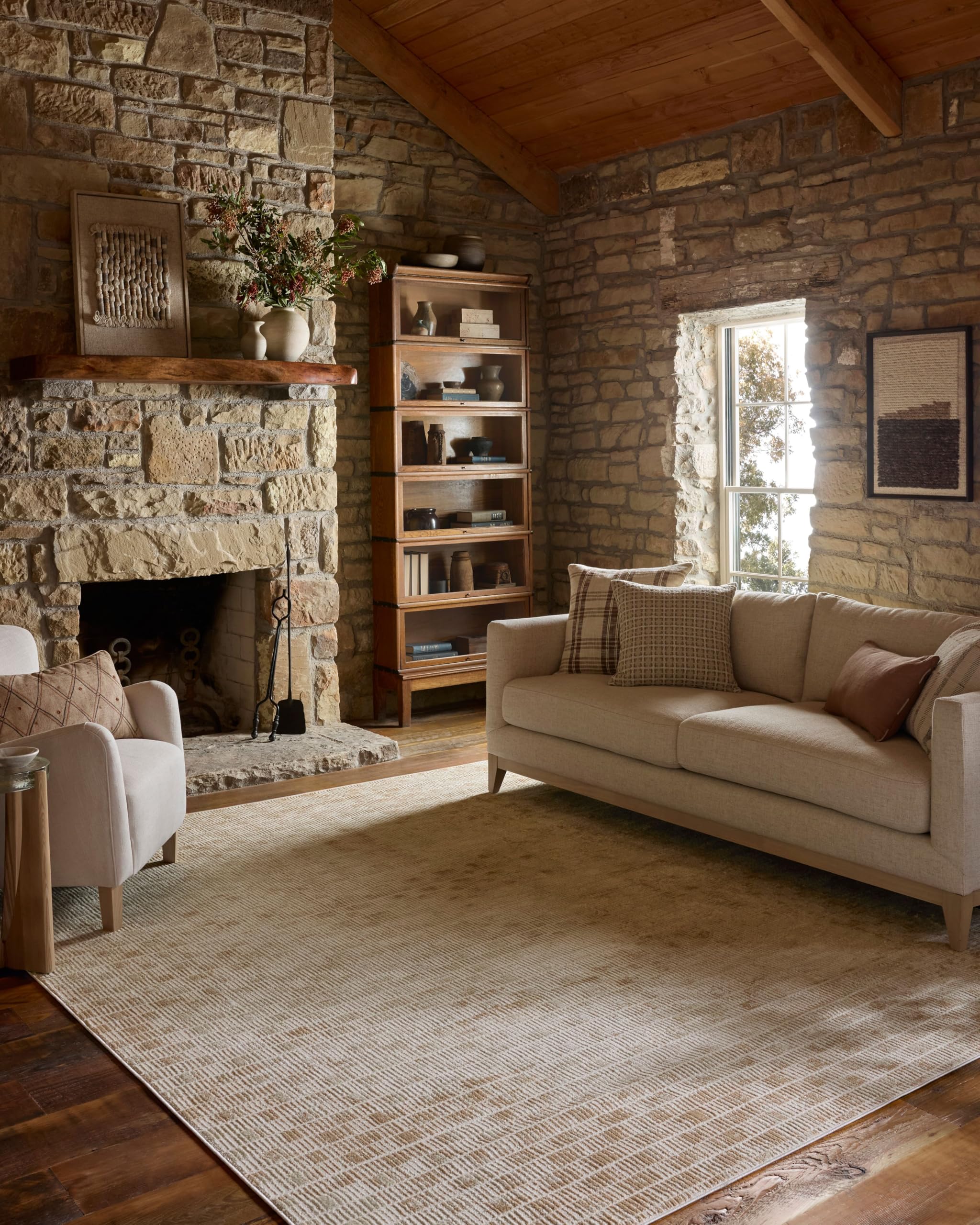 Photo 1 of Loloi Townes Collection TOW-06 Beige/Clay 5'-3" x 7'-6" Area Rug