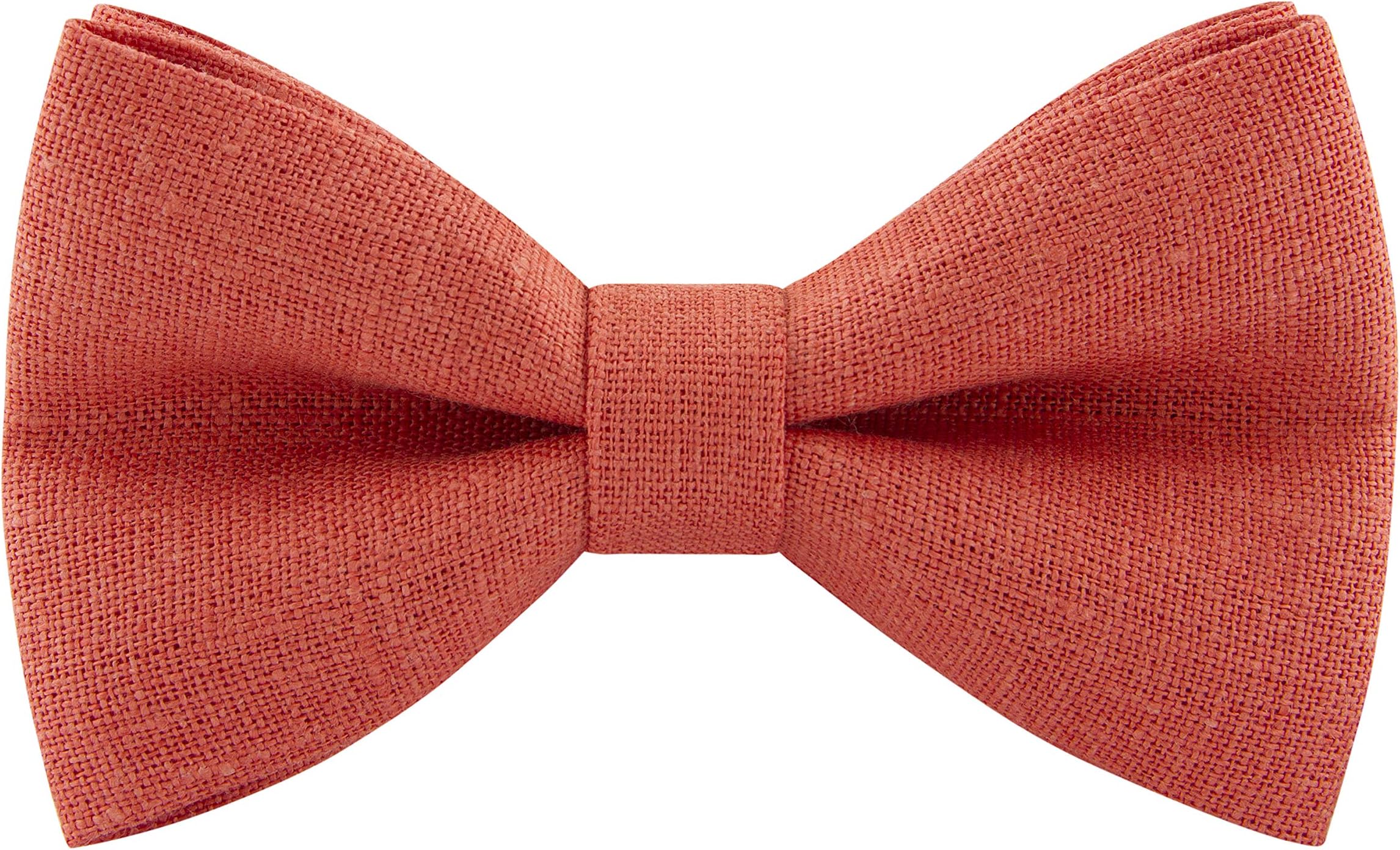 Linen Classic Pre-Tied Bow Tie Formal Solid Tuxedo, by Bow Tie House