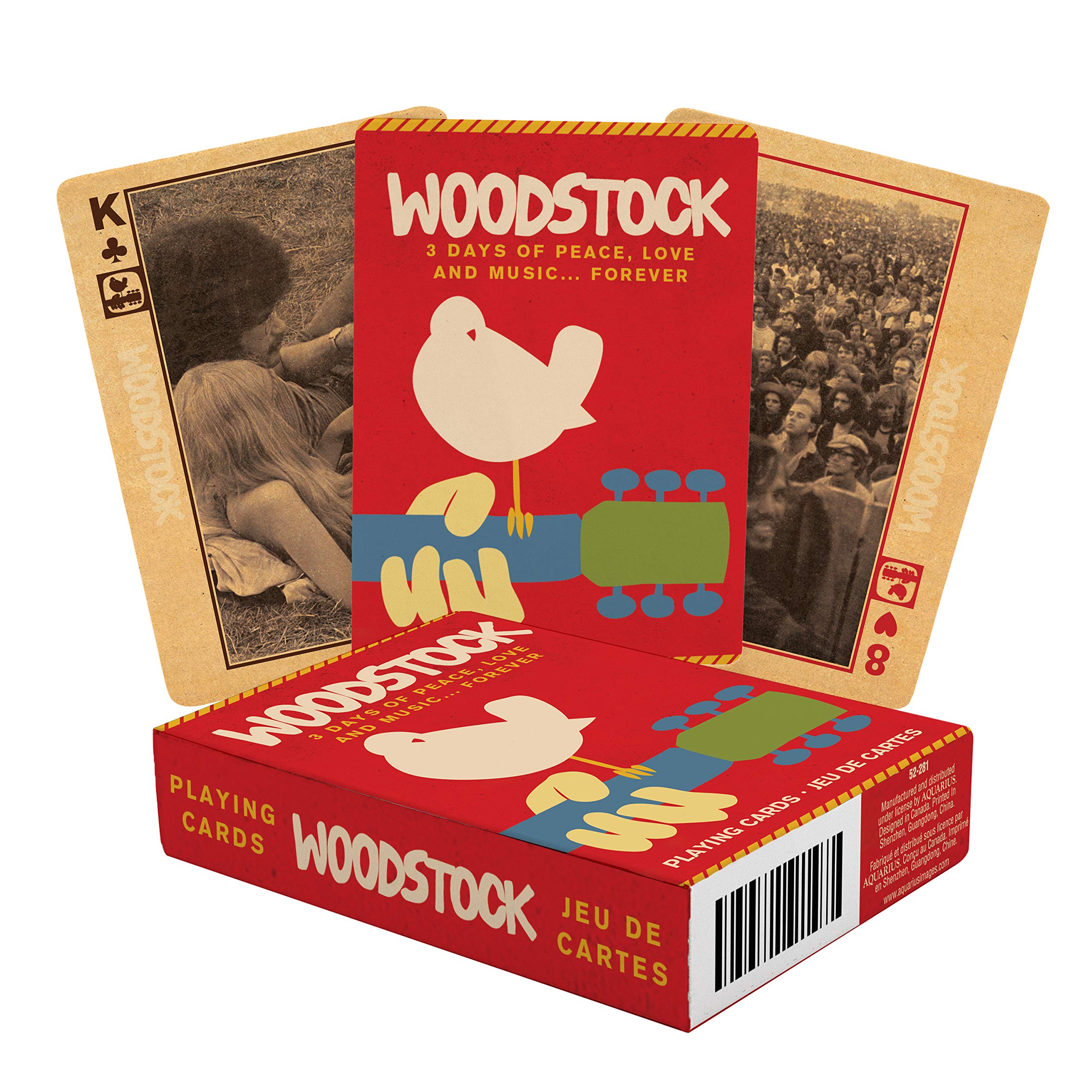 AQUARIUS Woodstock Playing Cards