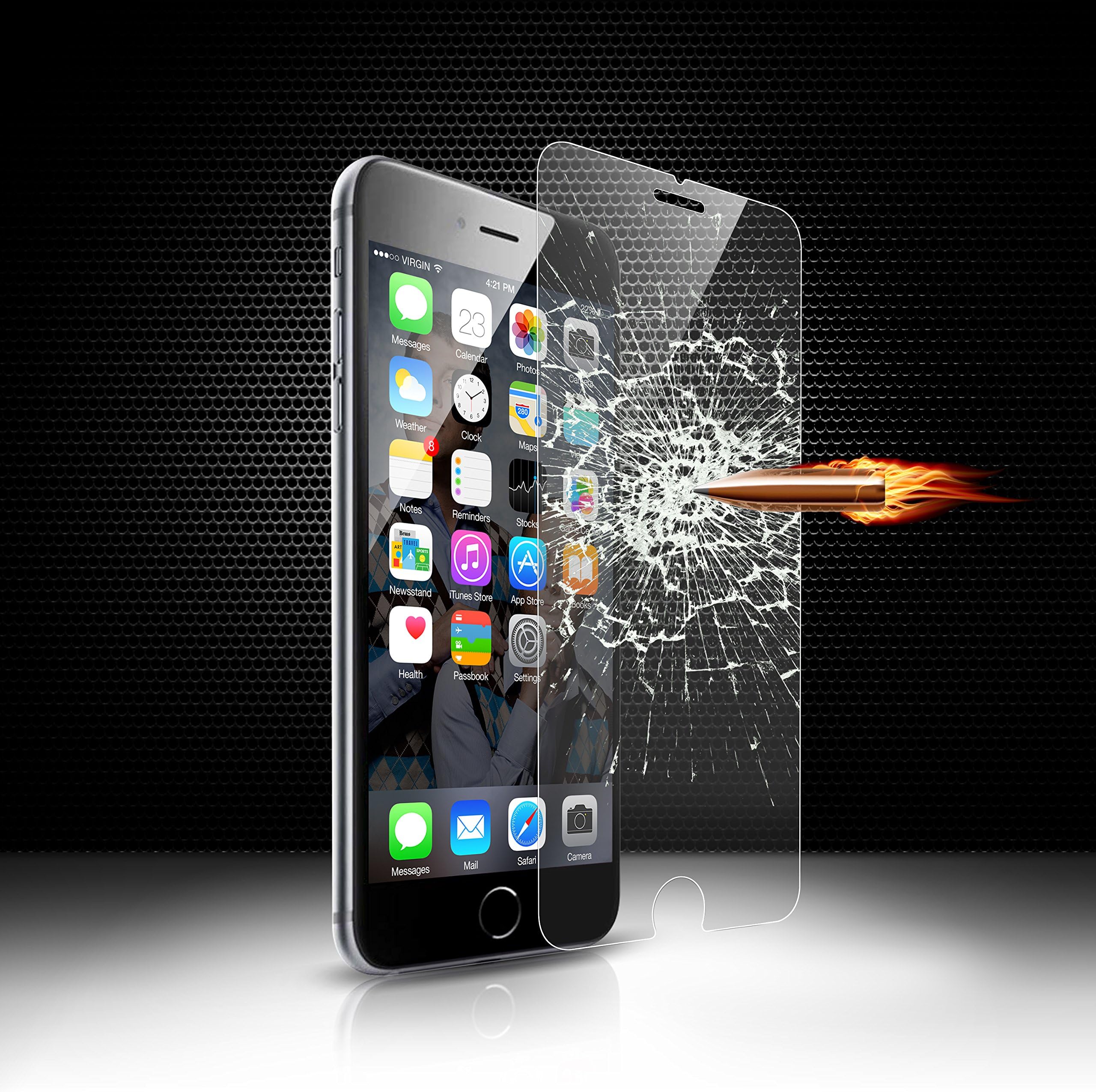 Easylife iPhone 6 6S Plus Screen Protector iPhone 6 6S plus Tempered Screen Protector Tempered Glass Protector iPhone 6 6S plus Supreme Premium Tempered Glass Screen Protector Anti-Scratch Anti-Fingerprint Bubble Free Explosion-Proof and Pressure-Resistant for iPhone 6 6S plus