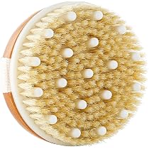 Amazon.com: Cepillo corporal para piel seca, correa ajustable con ...
