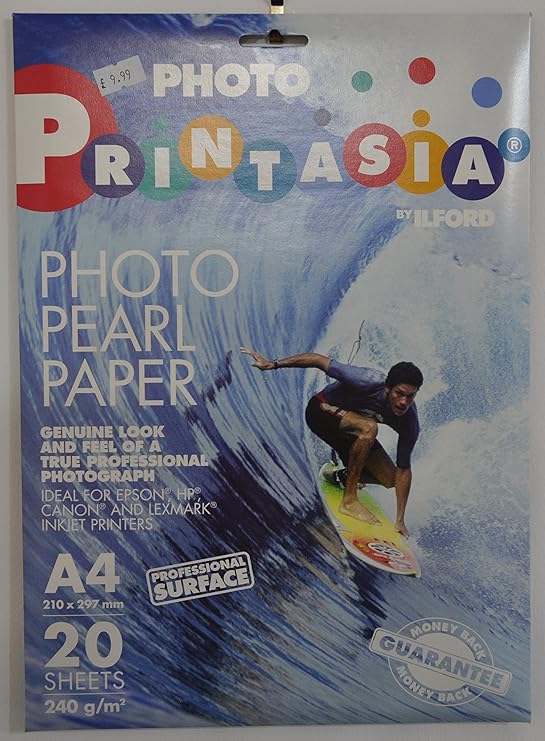 Ilford Printasia Photo Pearl Paper A4, 240g/m2, 20 Sheets Amazon.co.uk