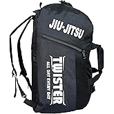 TWISTER FIGHT WEAR Jiu Jitsu Backpack &amp; Duffel Bag | BJJ &amp; Karate Martial Arts Gym Bag | Convertible Sports Backpack for Training &amp; Travel