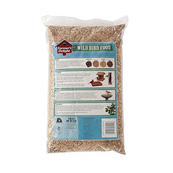 WAGNER’S 53002 FARMER’S DELIGHT WILD BIRD FOOD WITH CHERRY FLAVOR, 10-POUND BAG
