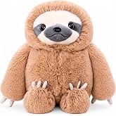 Winsterch Large Sloth Stuffed Animal, 20 Inch Brown Sloth Plush | Soft Giant Plush Toy for Kids, Cute Cuddly Stuffed Animal Pillow for Girls Boys, Birthday Christmas Gift