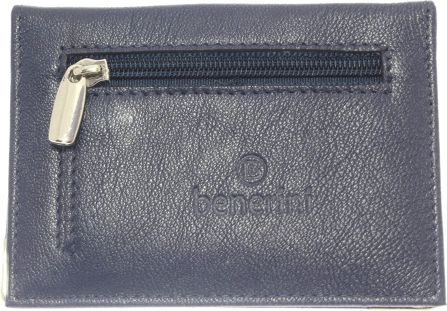 benerini Real Soft Leather Coloured Bus/Train Pass/ID/Oyster/Travel Card Holder with Zip Up Coin Section, Colour C - Image 5