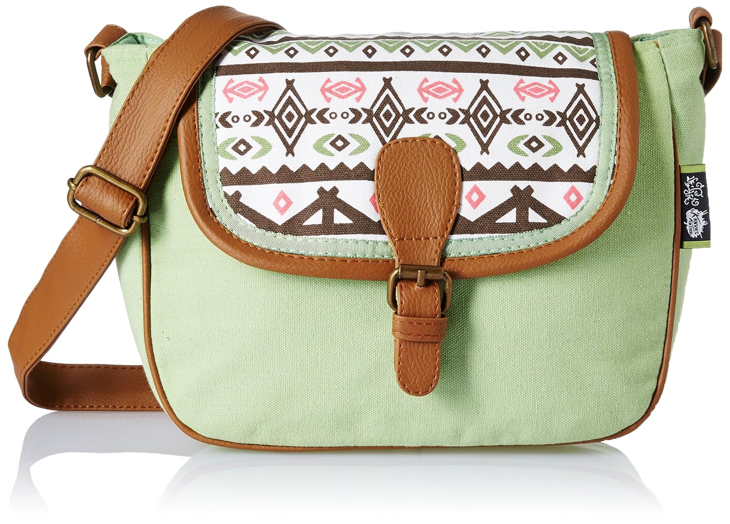 kanvas katha women's sling bag (multicolor) ()