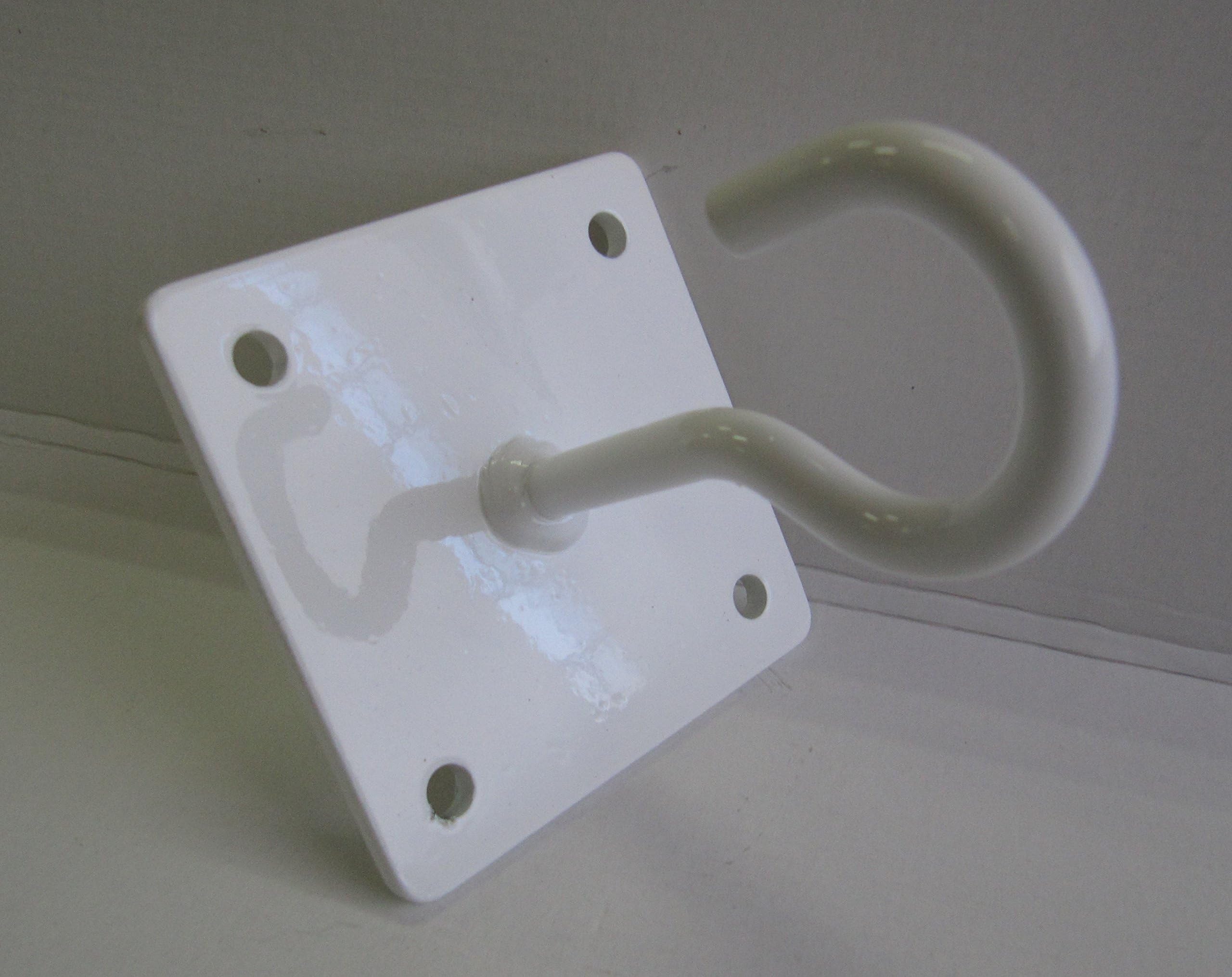 Heavy Duty Open Hammock Stand, White Ring - Hook for Hanging Hammocks, Swings - Wall Hanger, Ceiling Hanger, Ideal for Camping, Garden, Terrace, Balcony