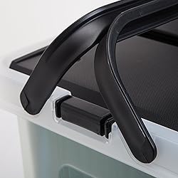 IRIS USA File Box File Organizer w/ Wing Lid for