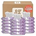 Hello Bello Extra Gentle Lavender Scented Baby Wipes, Plant Based, Made with 99% Water and Aloe for Babies and Kids, 1080 Count