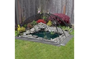 OKAYES Pond Net Dome Pond Netting for Koi Ponds 13x17ft Garden Protective Tent for Leaves Pools Fish Pond Netting Cover Dome