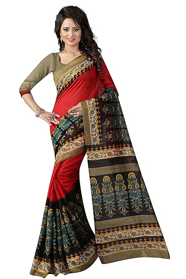 Art Silk Saree with Blouse Piece