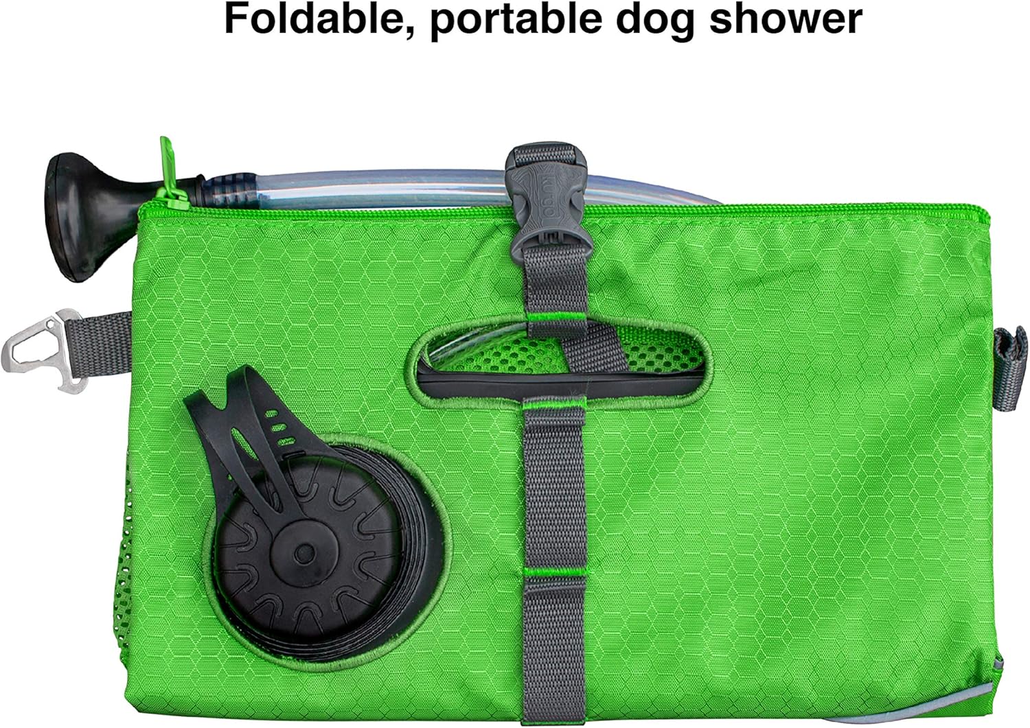 Kurgo Go Shower, Outdoor Portable Shower for Pets Ideal for Hiking & Camping, 6L Capacity, Green, Grass Green, 6 l (Pack of 1) - Image 5