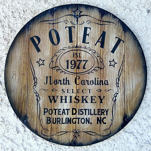 Plaques Signs Gift Man Cave Custom Bar Sign Gift Personalized Whiskey Barrel Home Decor Home Garden