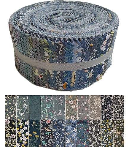 Bandes de rouleau de gelée de mode de tissu matelassé, 20 pièces, pour