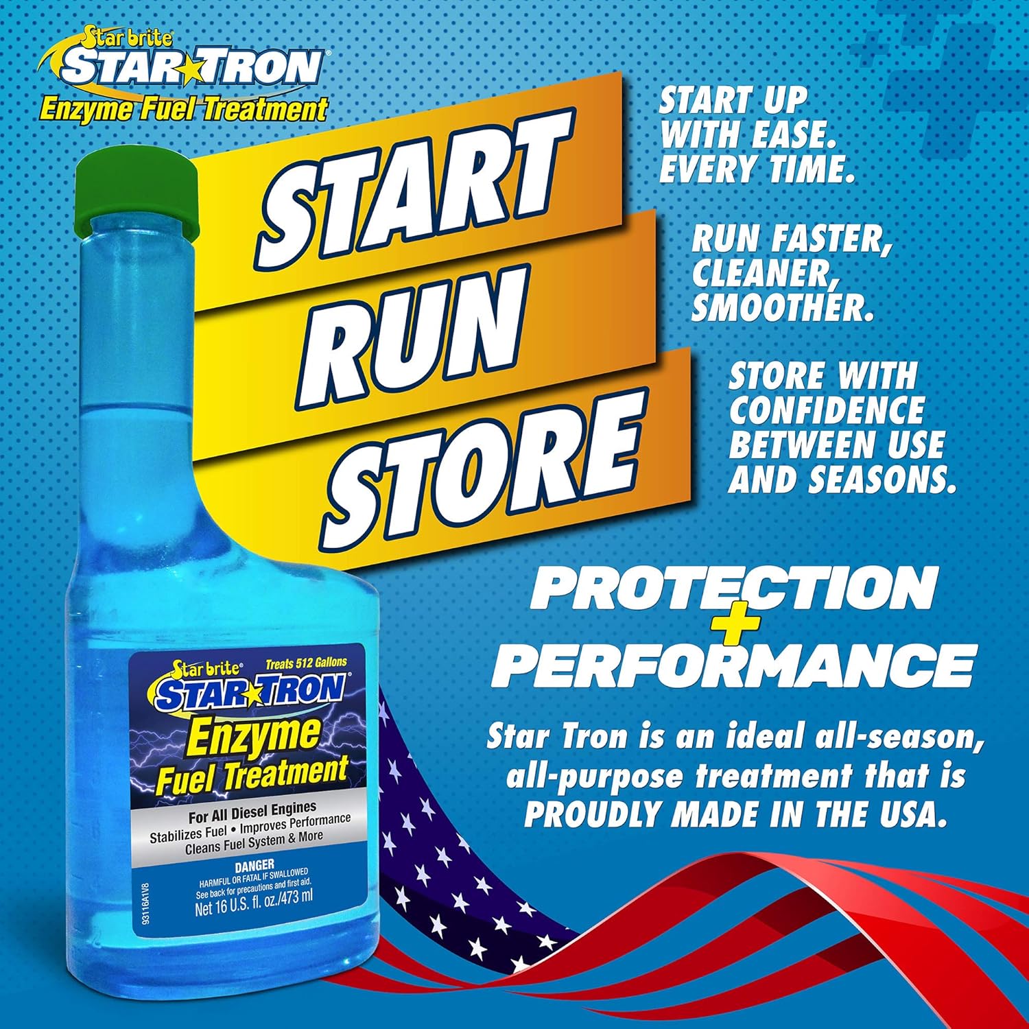 Star brite 093100N Concentrated Diesel Formula 931 Tron Enzyme Fuel Treatment, 1 Gallon: Sports & Outdoors
