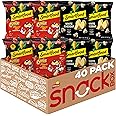 Smartfood Popcorn, White Cheddar and Flamin' Hot White Cheddar Variety Pack, 0.5 Ounce (Pack of 40)