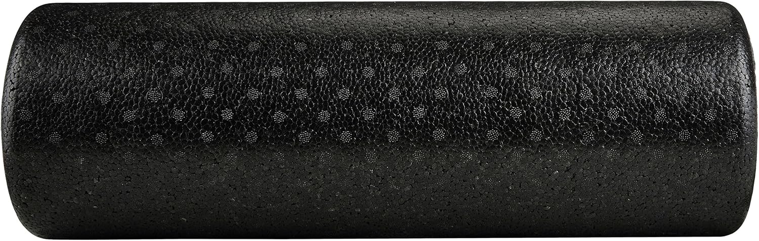 Basics High-Density Round Foam Roller, 18 Inches, Black : Sports & Outdoors