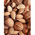 Anna and Sarah Premium Mixed Nuts in Shell, 4 Pound Bag, California Jumbo Chandler Walnuts, Georgia Extra Large Pecans, California Almonds, Large Oregon Hazelnuts in Resealable Bag, 4 Lbs