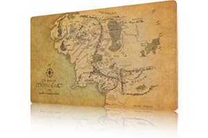 AIRCBC MTG Playmat Non-Slip Rubber Backing Printing Commander Board Game Desk Mat Duel Mat TCG PTCG Playmat 24x14 inches and Free Storage Bags (Middle Earth)