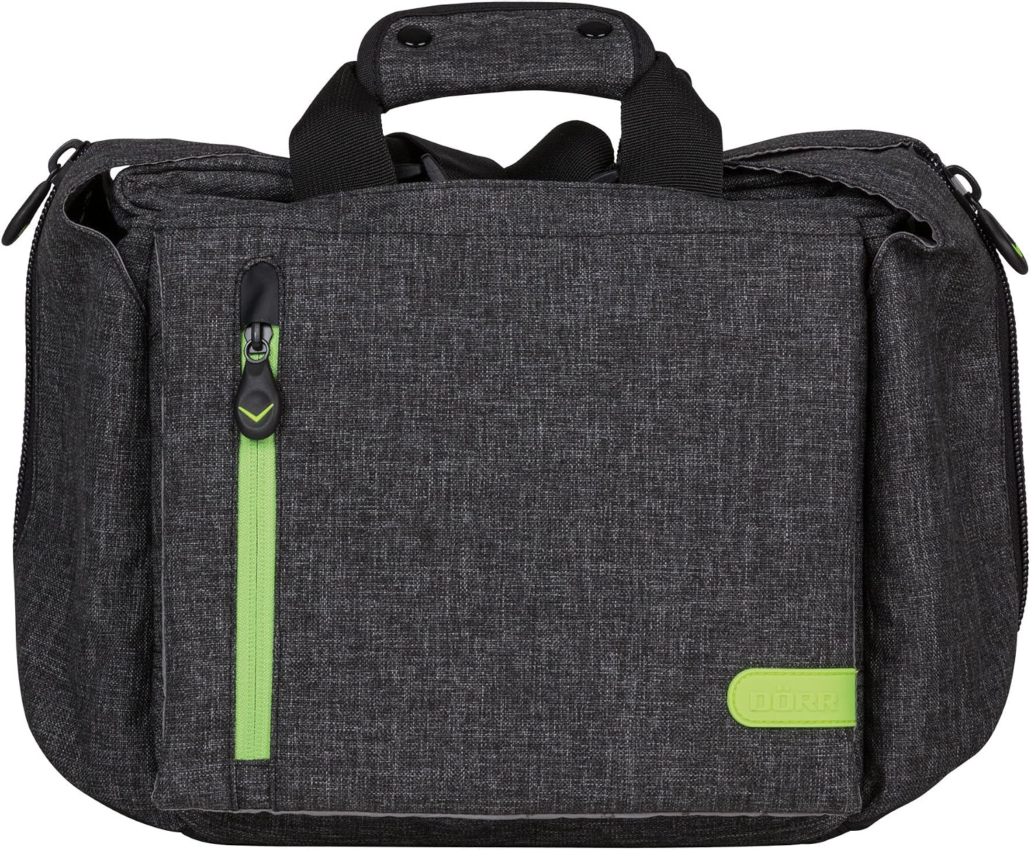 Dorr Small City Pro Messenger Photo Bag - Grey/Lime - Image 4