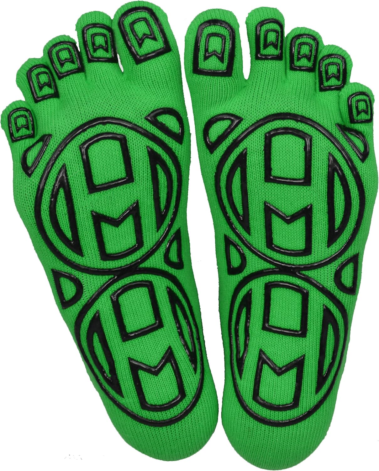 Mato & Hash 5-Toe Exercise"Barefoot Feel" Yoga Toe Socks With Full Grip: Clothing