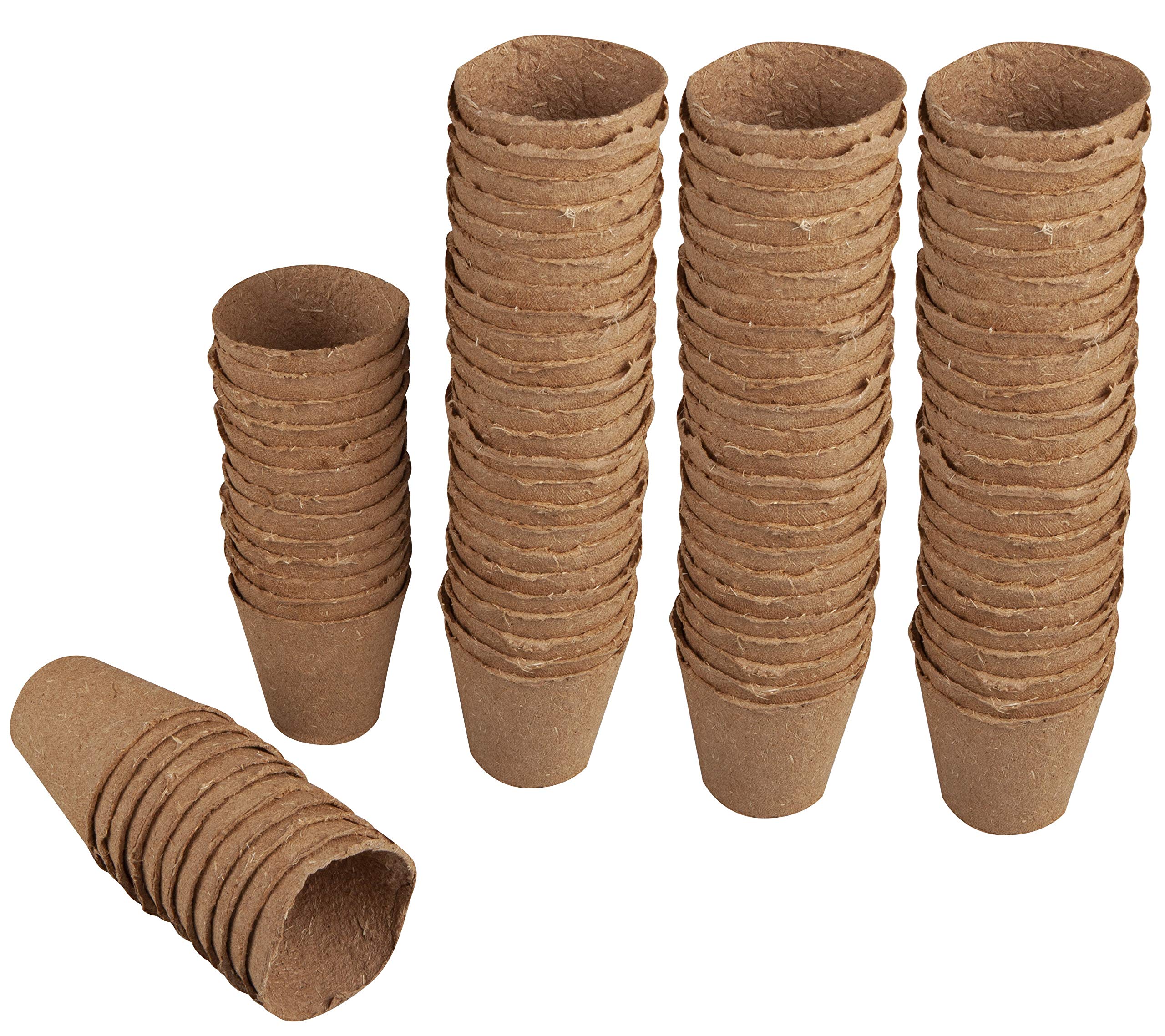 Windhager Cultivation pots, plant pots, seed pot, sowing pots, pulling pots, peat 6 cm round, 48 pieces, 04344, brown
