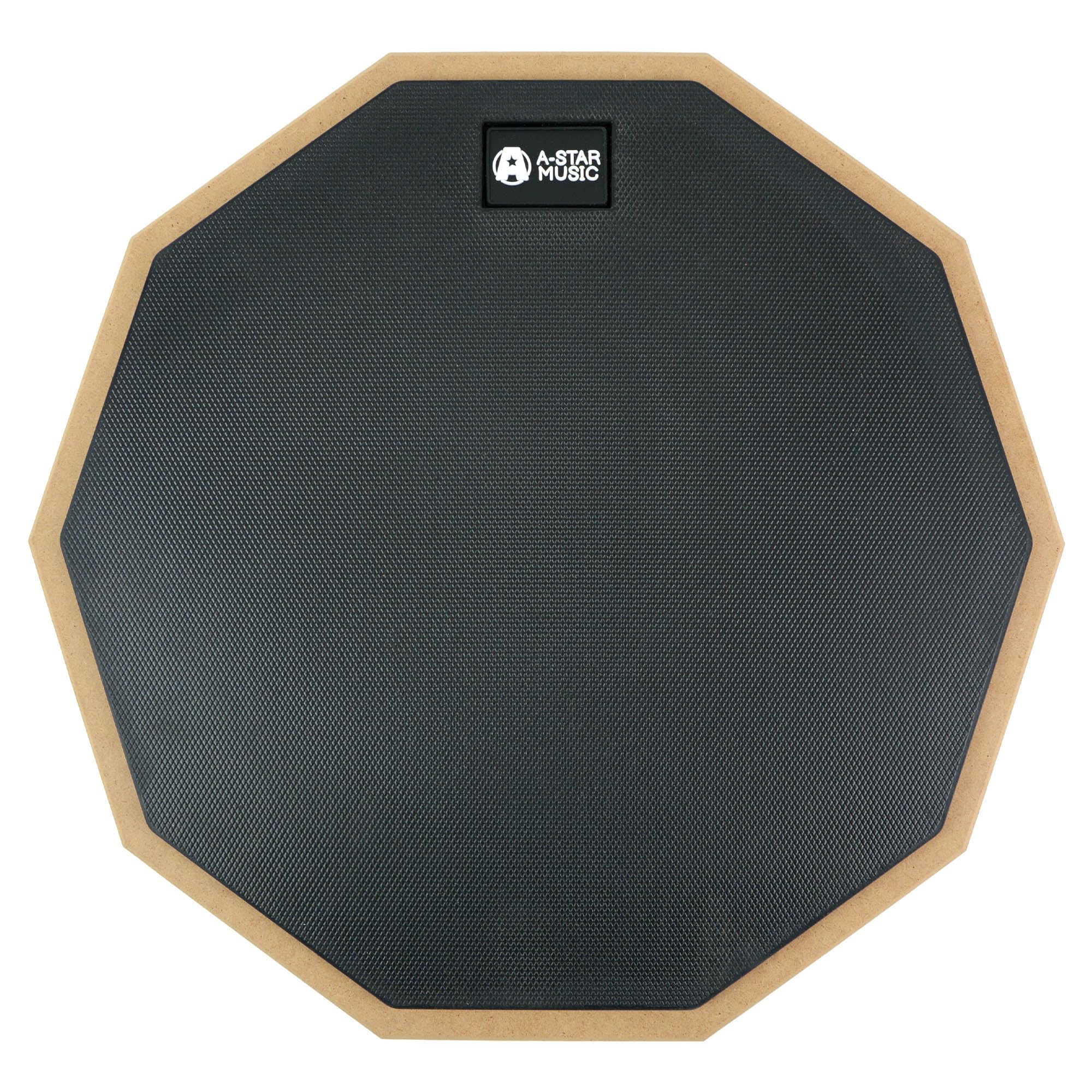 A-Star Practice Drum Pad 12 inch Silent Snare Rubber Double-Sided Pad