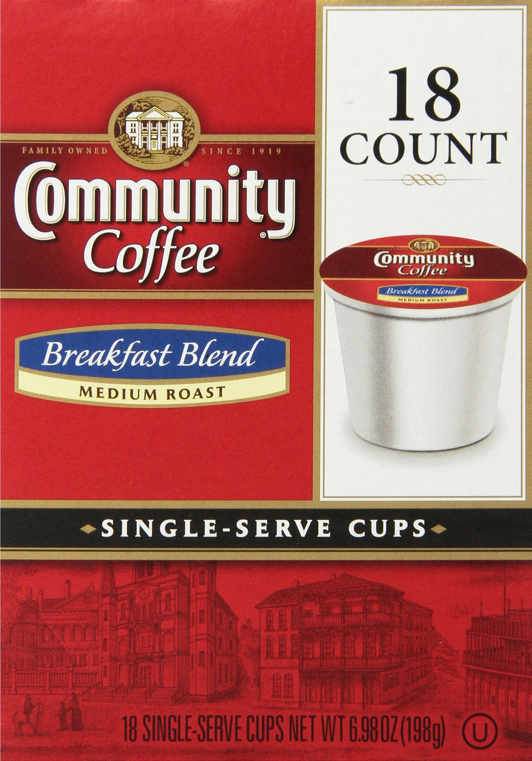 Community Coffee Breakfast Blend SingleServe Coffee, 18 Count on
