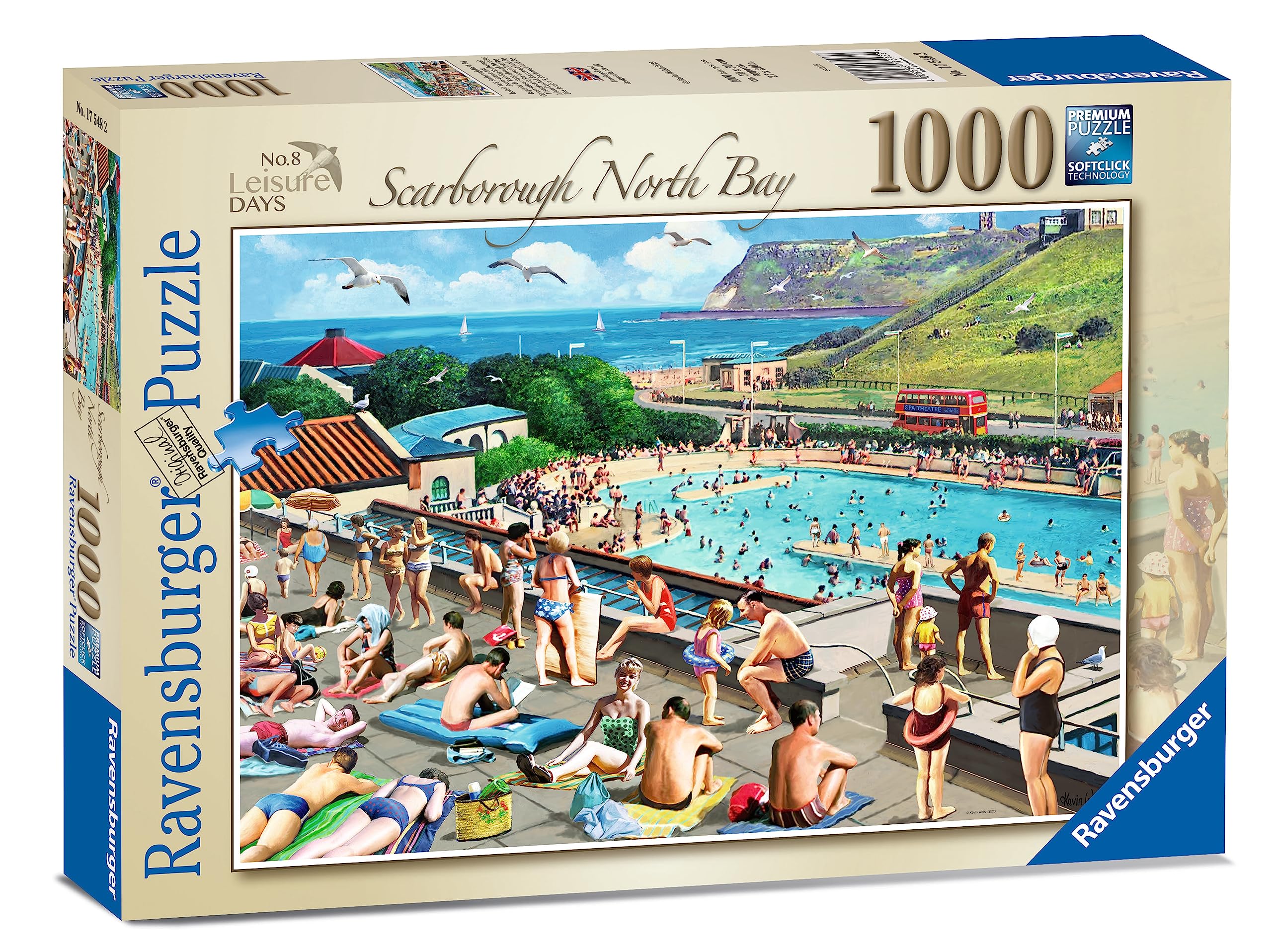 Ravensburger Leisure Days No.8 Scarborough North Bay & Pool 1000 Piece Jigsaw Puzzle for Adults and Kids Age 12 Years Up