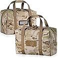 Savior Equipment Mini Hauler Tactical Ammo Duffle Bag Firearm Ammunition Loose Sac Carrier EDC Pouch, ID Patches Included, Rifle Carbine Pistol Revolver Ammos Soft Case Hunting Shooting Range Gear