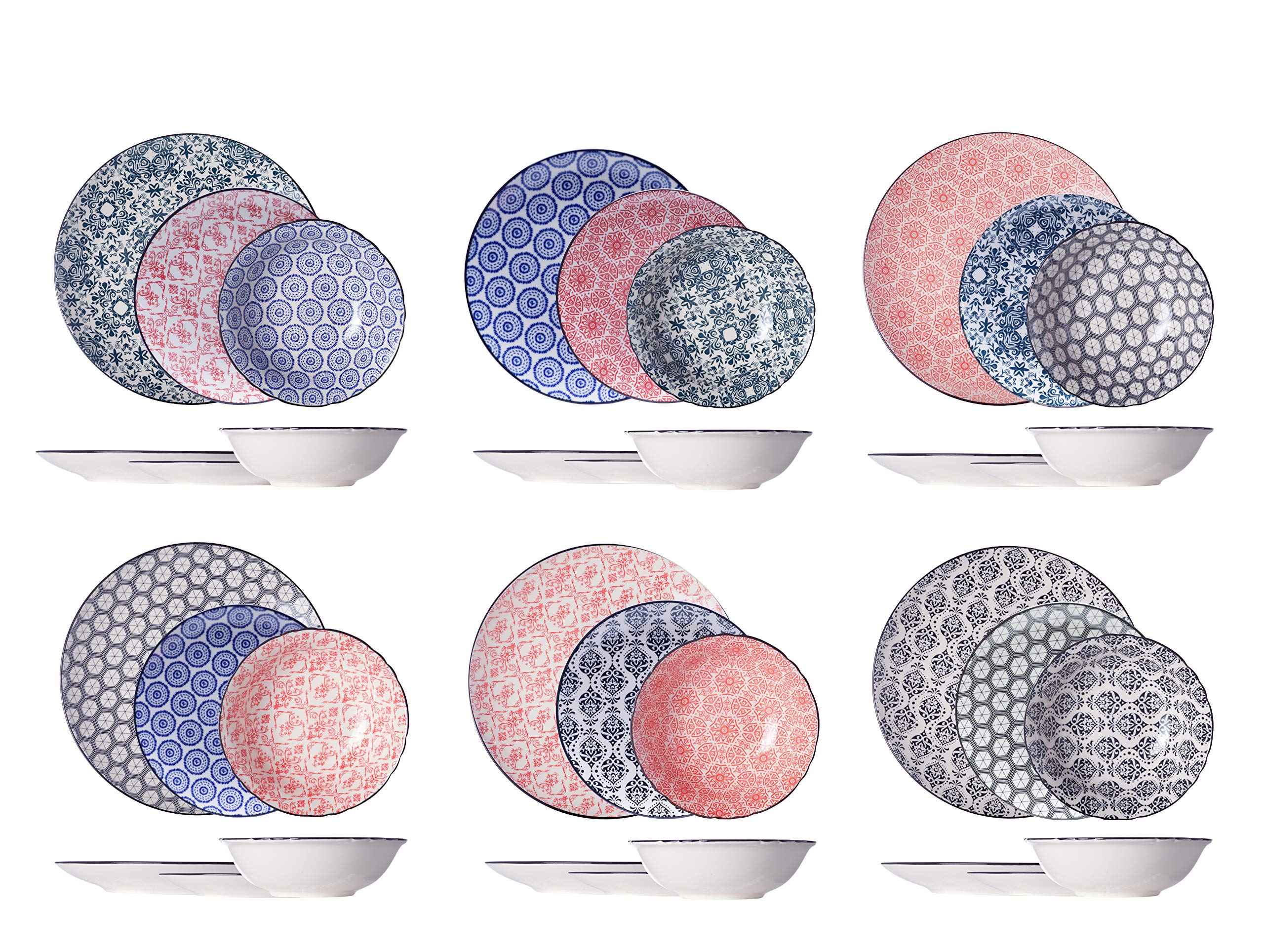 Cosy & Trendy Delirio 1452407 Crockery Set 18 Pieces for 6 People