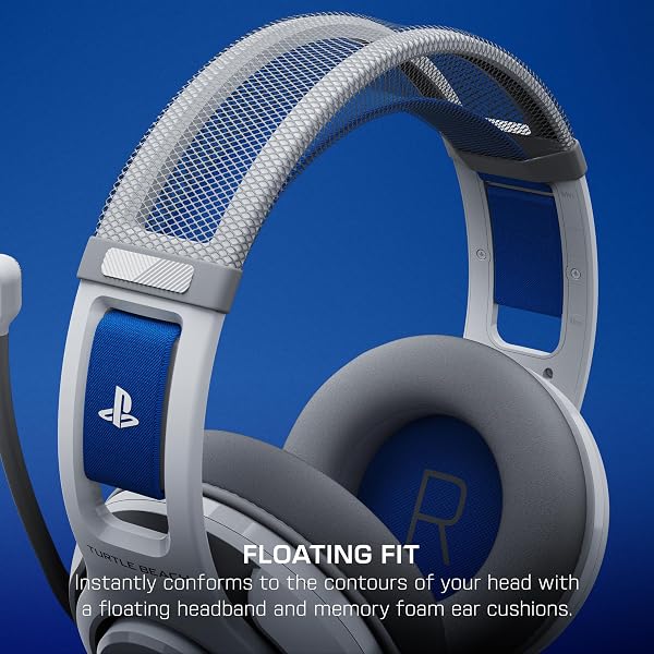 TURTLE BEACH ATLAS 200 WIRED GAMING HEADSET OFFICIALLY LICENSED FOR PLAYSTATION, PS5, PS4, 50MM NANOCLEAR DRIVERS, FLIP-TO-MUTE MIC, MEMORY FOAM CUSHIONS, FLOATING HEADBAND – WHITE