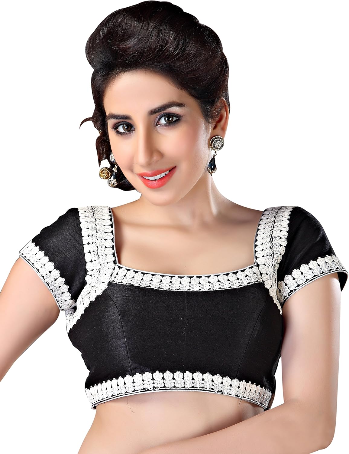 party wear black blouse