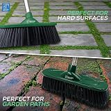 TDBS Yard Broom Outdoor Heavy Duty 10” Synthetic Bristle Brush Head view 3