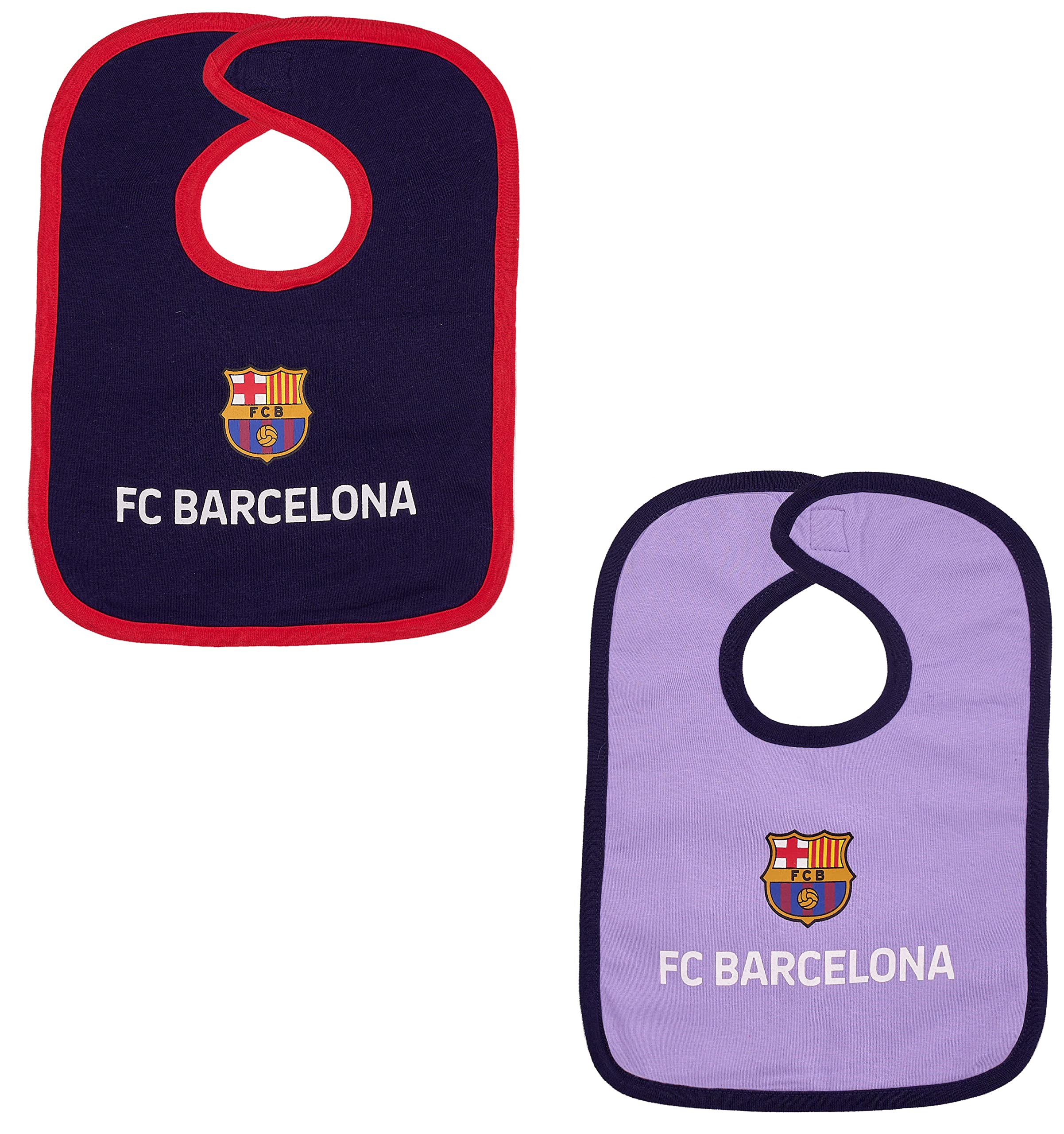 Set of 2 x Barça Bibs – Official FC Barcelona Collection – Baby Boy
