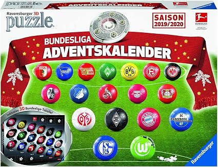 Amazon Com Ravensburger 11681 Bundesliga Advent Calendar 2019