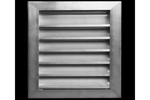HVAC PREMIUM 14"w X 14"h Aluminum Exterior Vent for Walls & Crawlspace - Rain & Waterproof Air Vent with Screen Mesh - HVAC Grille - [Outer Dimensions 15.5”w x 15.5”h]
