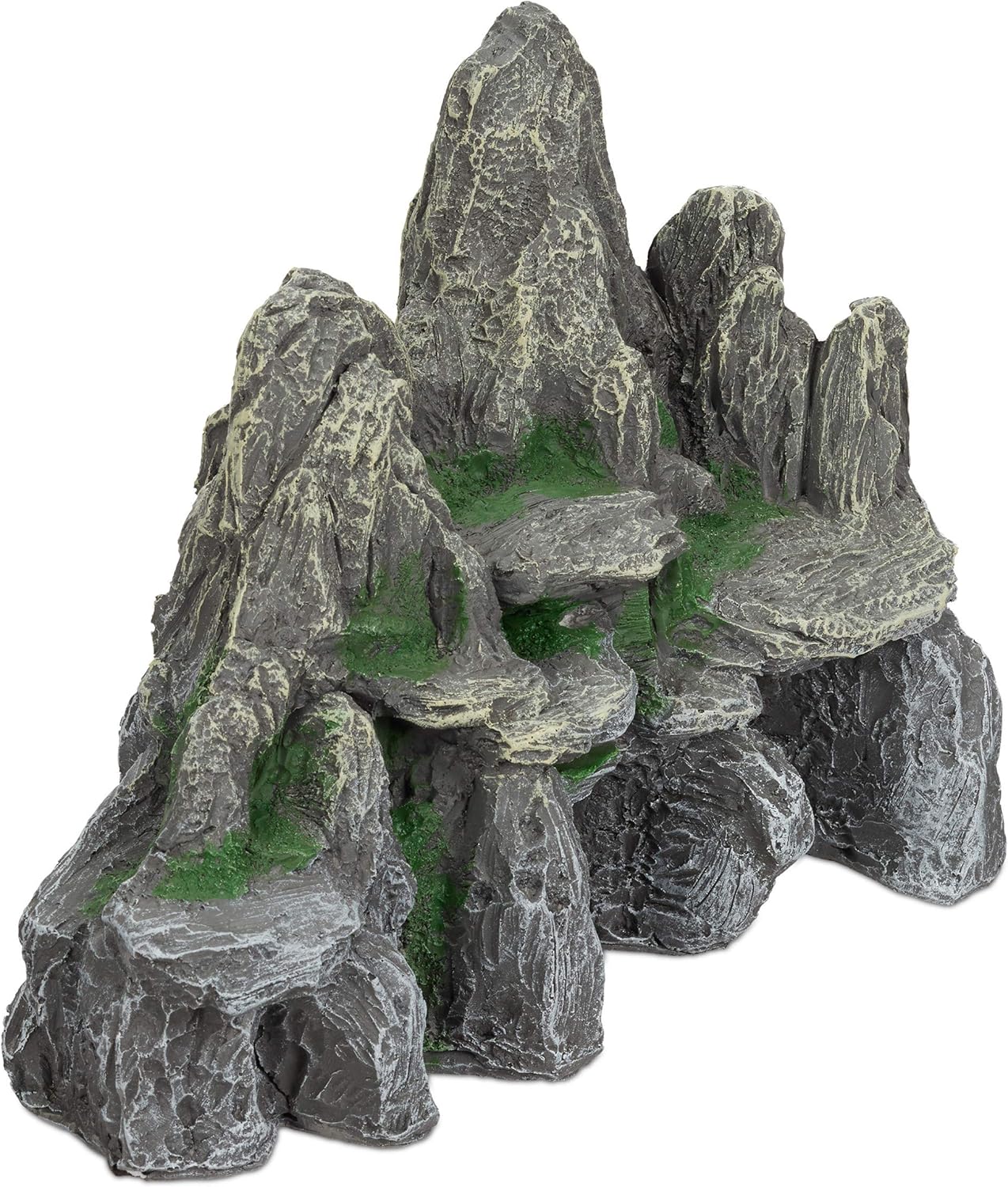 Relaxdays Aquarium Decoration, Rock Formation, Natural Look Ornament