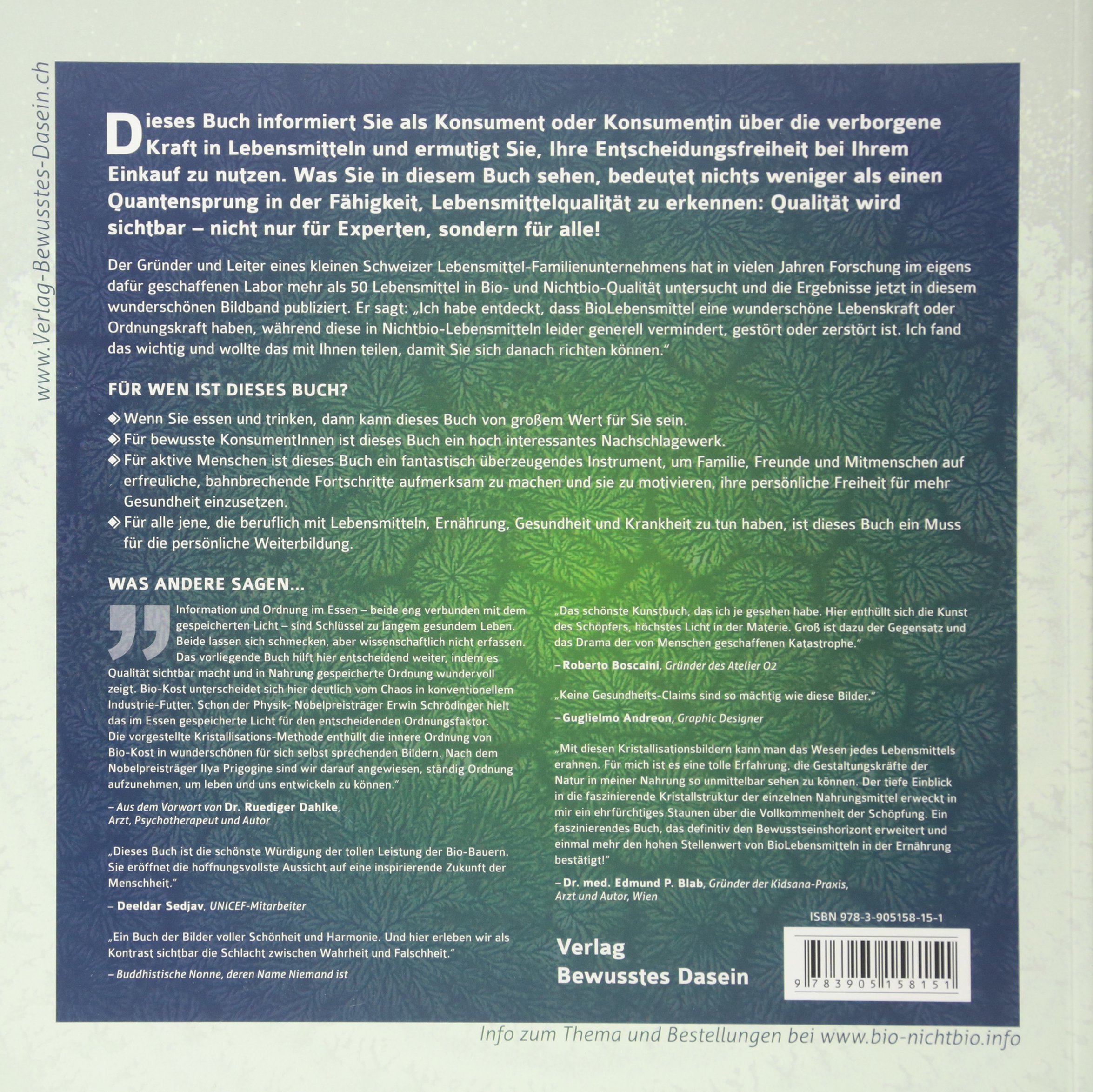 [- Die unsichtbare Kraft in Lebensmitteln, BIO und NICHTBIO im Vergleich: Mit Einblick in gentechni