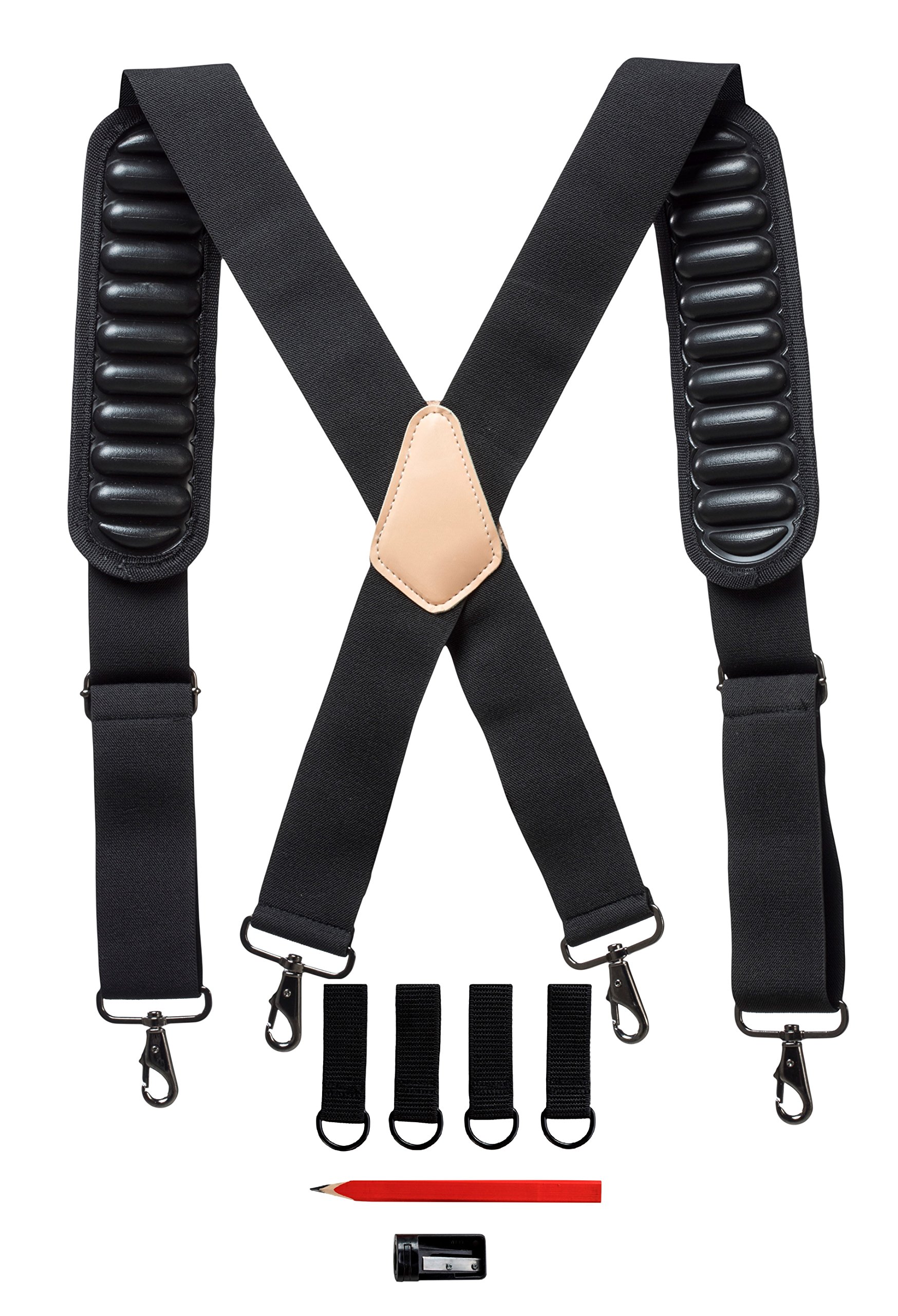 Fookay Tool Belt Suspenders Heavy Duty Flexible Adjustable Straps with