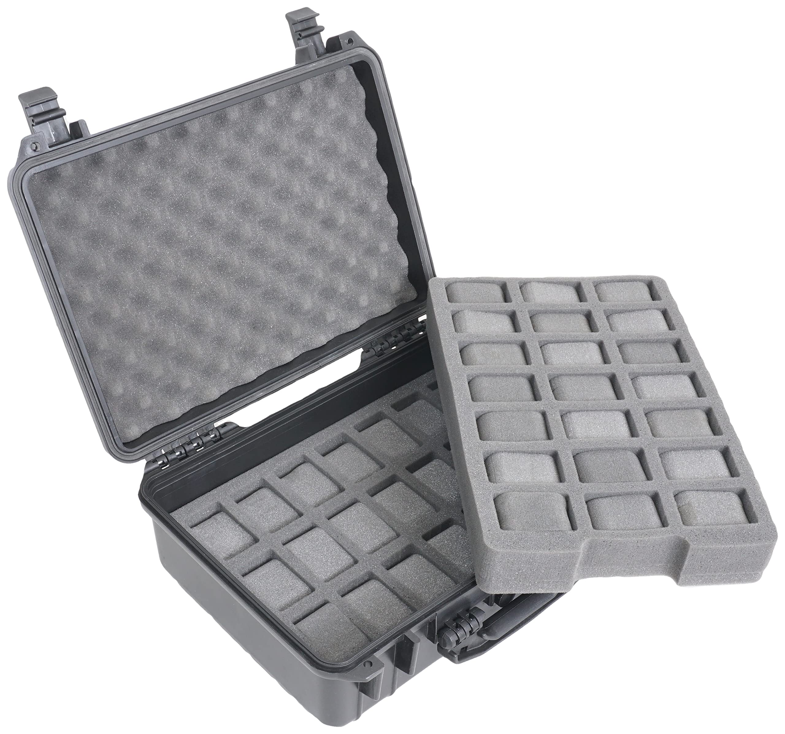 Case Club 42 Watch Carry Case - Organize & Protect Your Watch Collection in a Heavy Duty, Waterproof, Hard Shell, Padlockable, Travel & Storage Case - For Men's & Women's Watches of Various Sizes