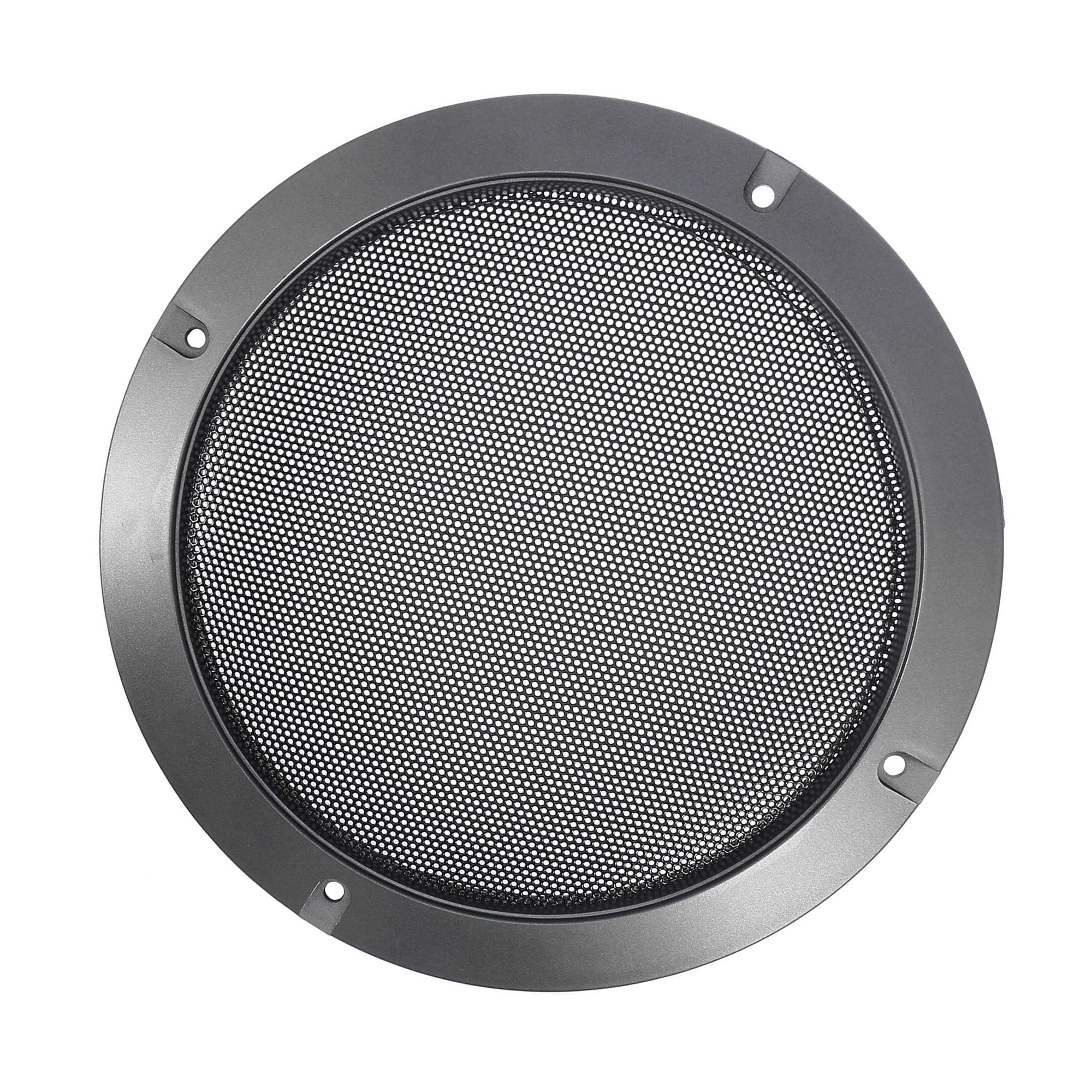 MACHSWON 6.5" Car Subwoofer Audio Speaker Cover Mesh Subwoofer Grill Horn Glossy Guard Protector Titanium Tone