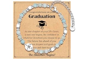 IKIATY 2025 Graduation Gifts for Her, Compass Bracelet for Girls Women, Inspirational High School College Class of 2025 Graduation Gifts