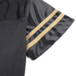 DEHANER Black Football Jersey for Men Women Family