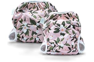 BAMBIO & BOO Bambi & Boo Reusable Swim Diapers, Full Size Pack N-6, Adjustable, Soft & Breathable for Toddlers & Babies, Newborn Swim Diaper to 40 Months Old, Ideal for Swimming Less